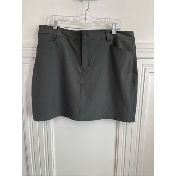 Eddie Bauer Gray Stretch Golf Skirt‎ with Pockets Size 16 - Picture 2 of 7